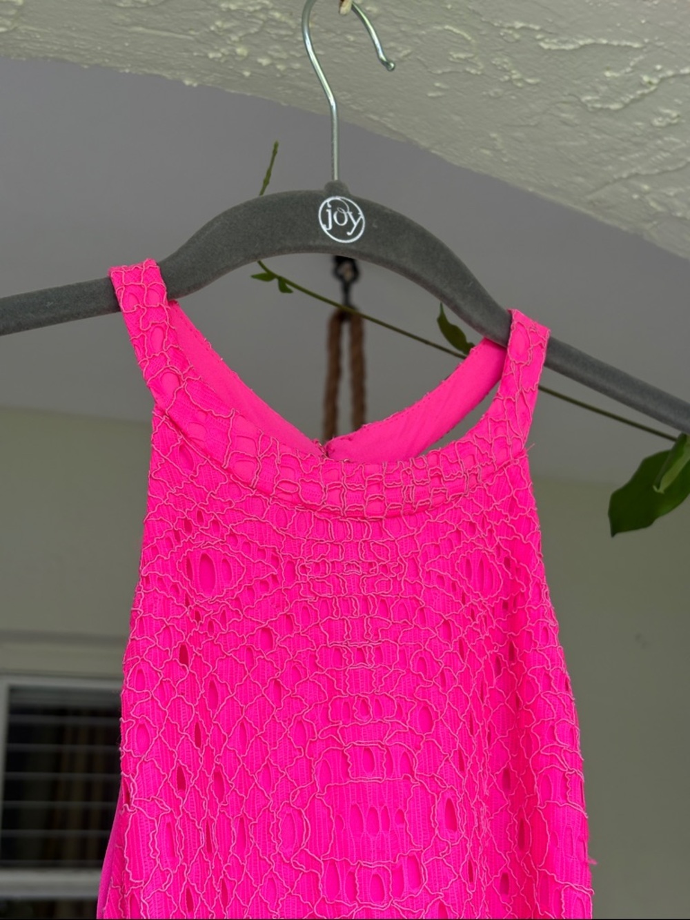 Lilly Pulitzer Hot Pink Crochet Halter Sundress - Picture 10 of 16